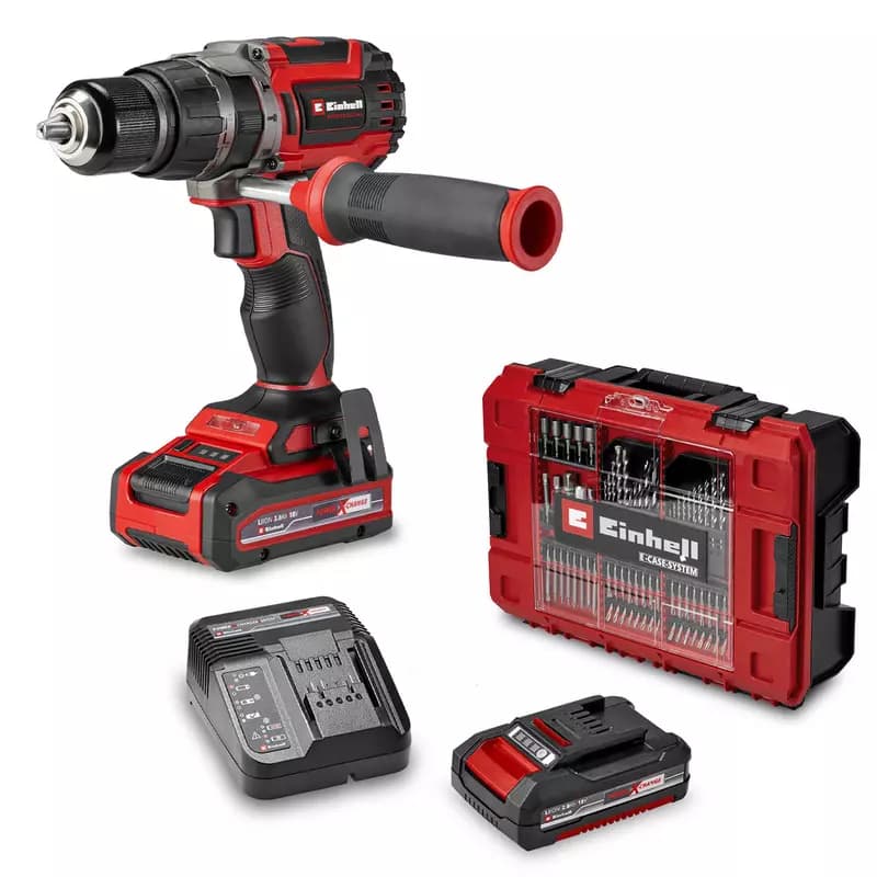 Einhell profesionalni akumulatorski udarni vrtalnik v kompletu TP-CD 18/70 Li-i BL+70 (2+3Ah) Akcija v trgovini Pevex