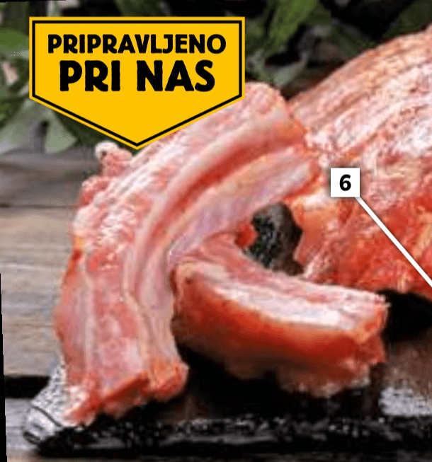 Svinjski ribsi v marinadi Barbecue - Akcija v trgovini E.Leclerc