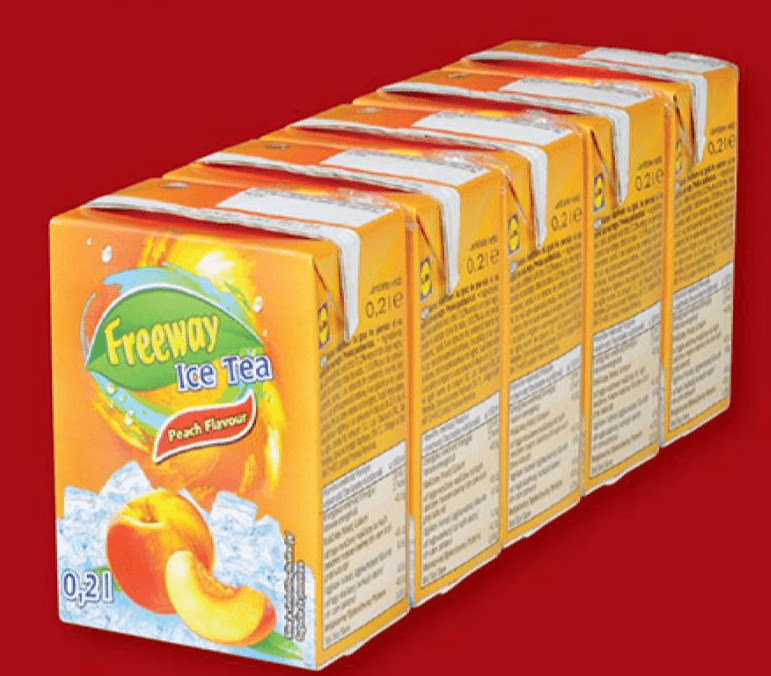 Ledeni čaj 5 x 0,2 l Freeway Akcija v trgovini Lidl