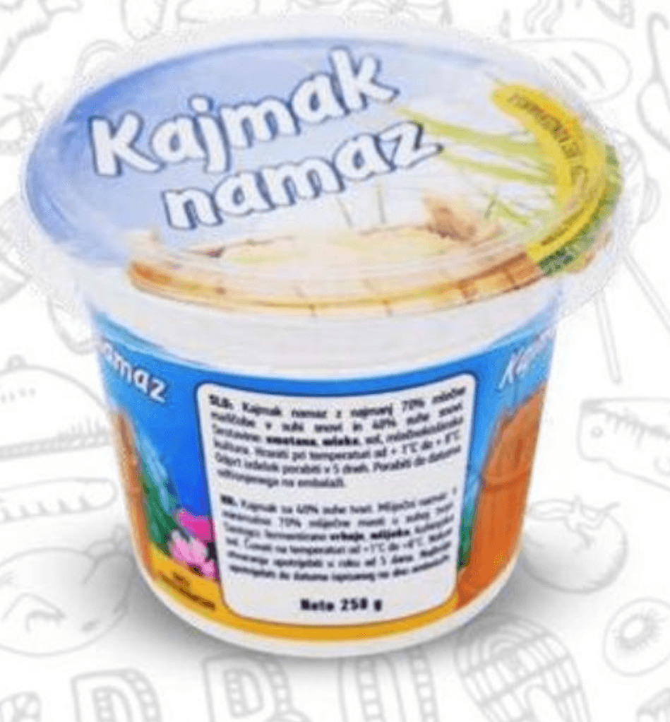 Kajmak s 70 % m. m. 250 g Akcija v trgovini Eurospin