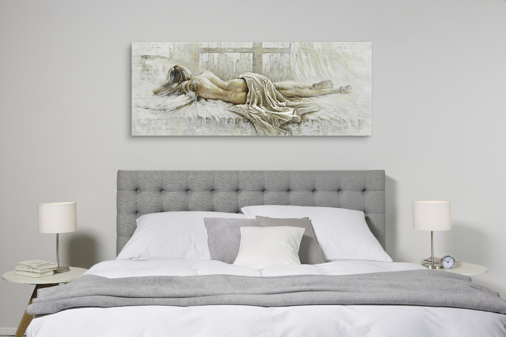 Oljna slika 180 x 70 cm Akcija v trgovini Lesnina