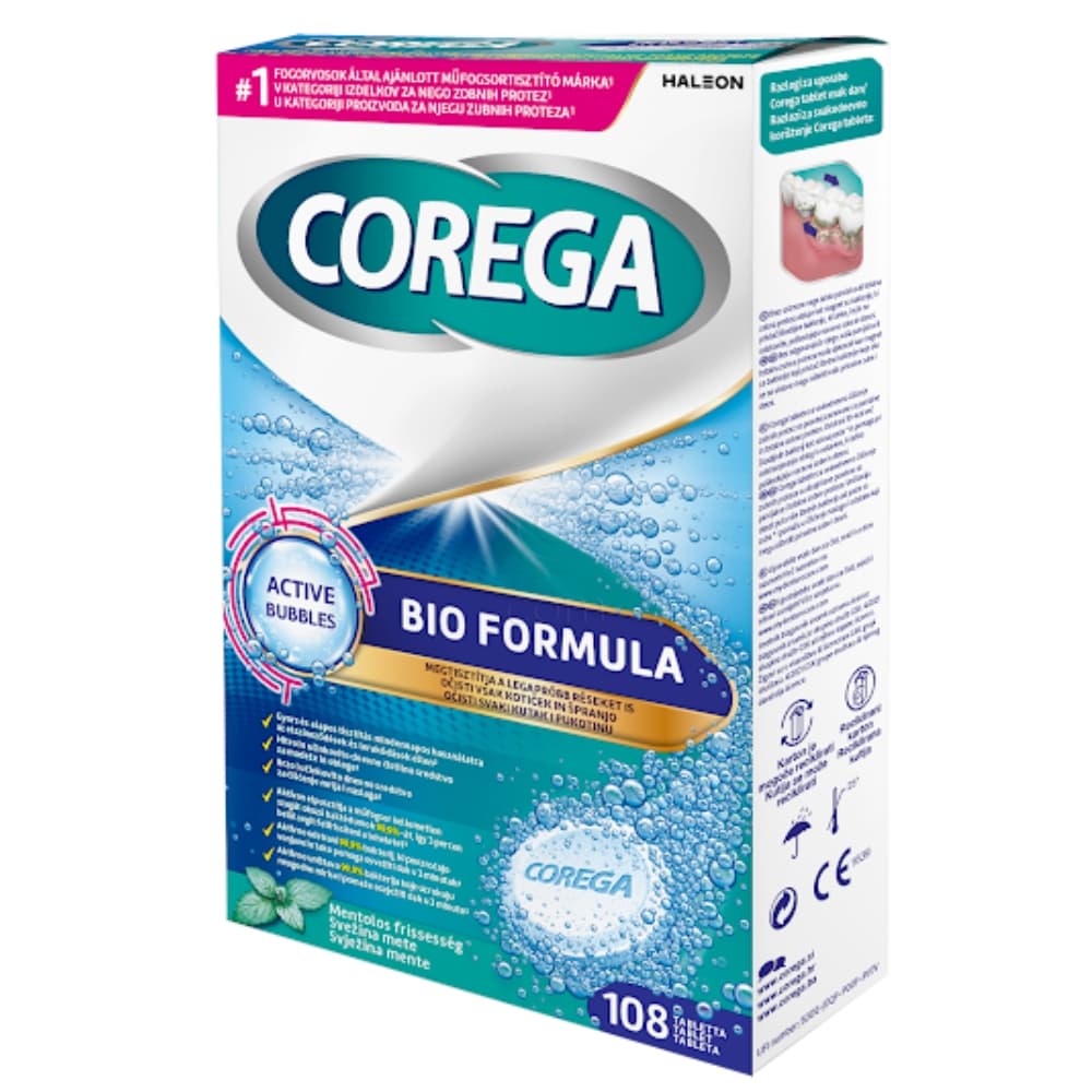 Corega tablete Bio formula ali pričvrstilna krema 30/1, 40 g Akcija v trgovini Spar