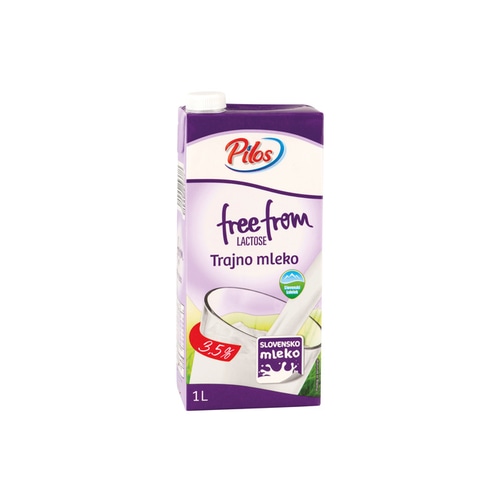 Trajno mleko brez laktoze 1 l Pilos Akcija v trgovini Lidl