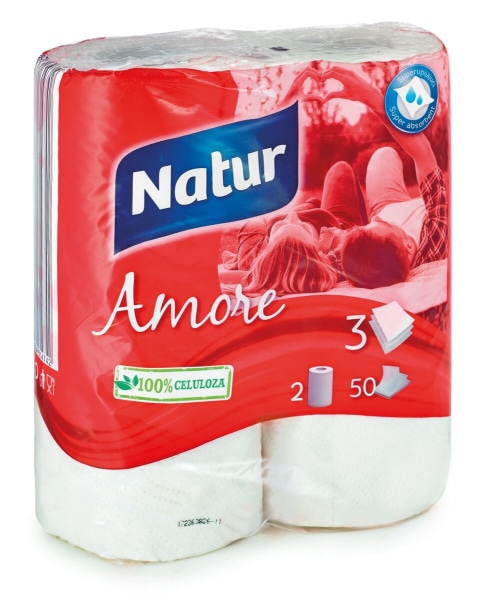 Papirnate brisače Natur Amore 2/1 - Akcija v trgovini Mercator
