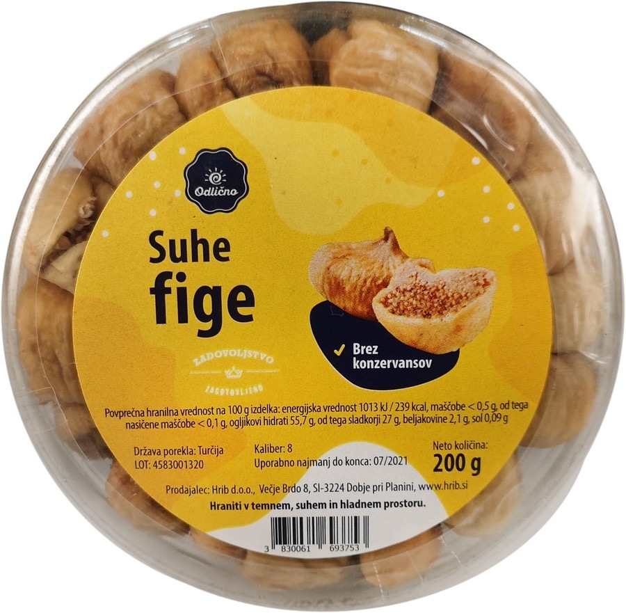 Suhe fige Odlično 200 g - Akcija v trgovini Mercator