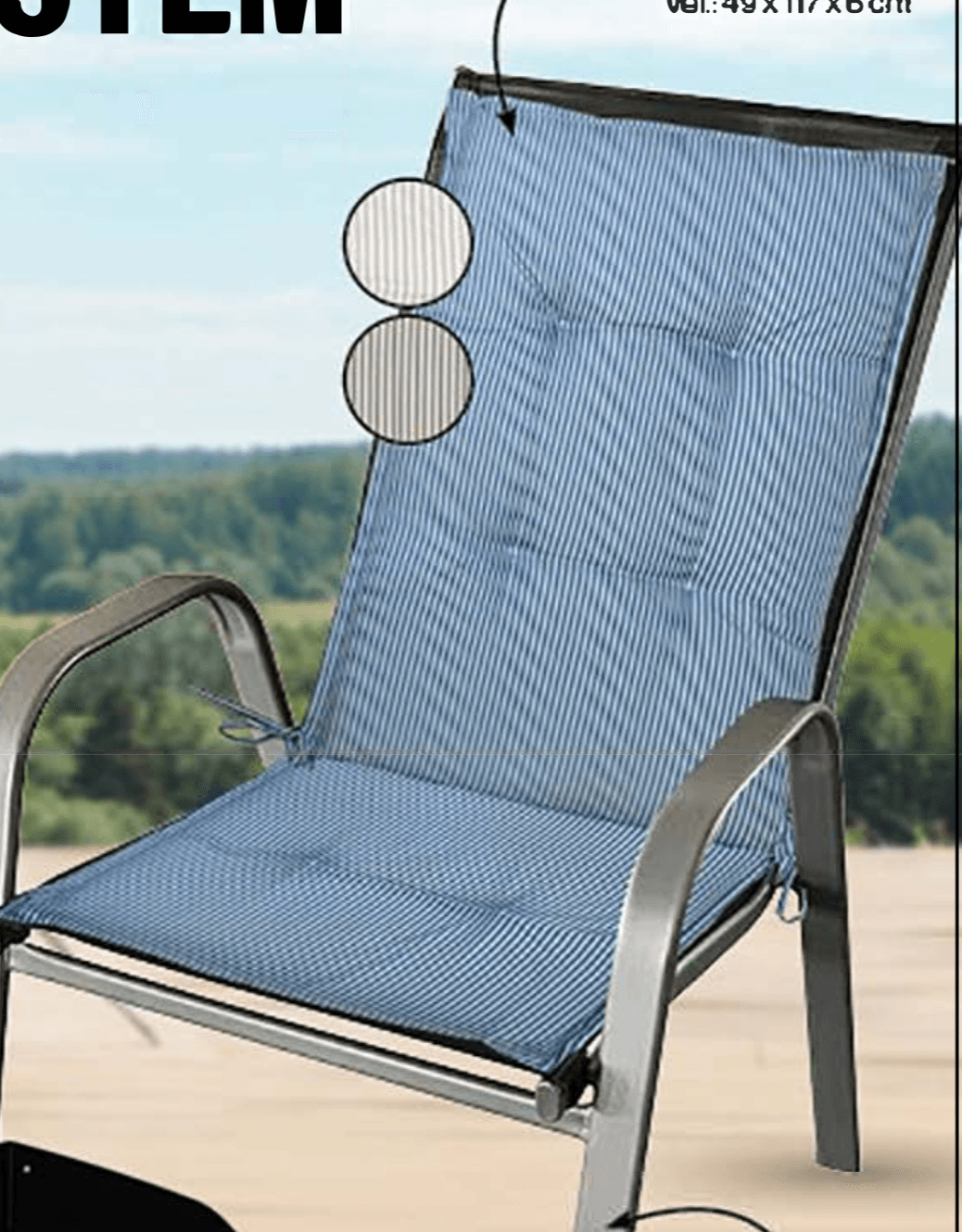 Sedežna blazina z naslonom - Akcija v trgovini Mercator