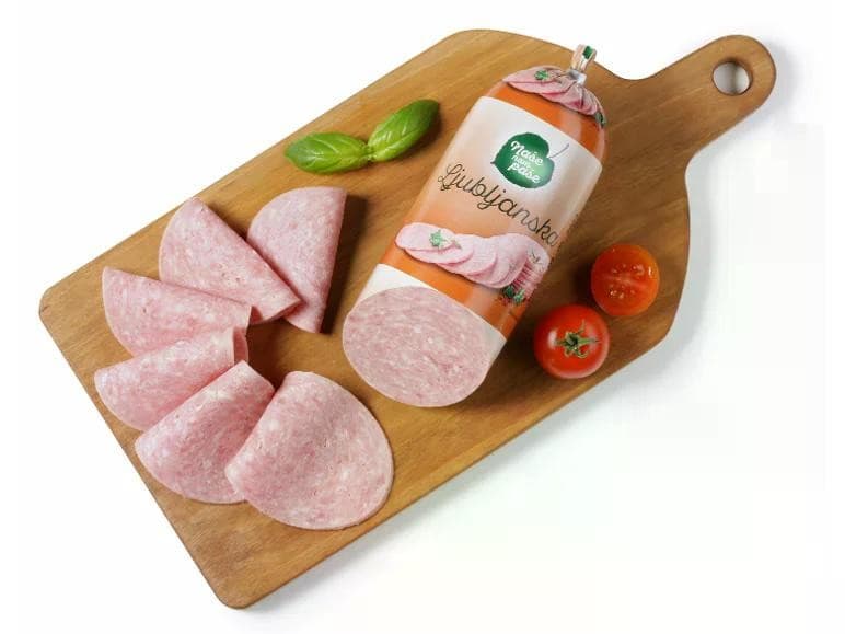 Naše nam paše ljubljanska salama 400 g Akcija v trgovini Lidl