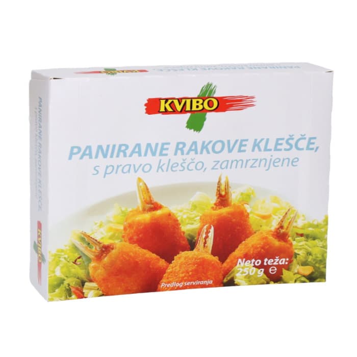 Panirane rakove klešče Kvibo 250 g Akcija v trgovini E.Leclerc
