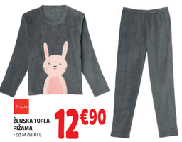 Ženska topla pižama