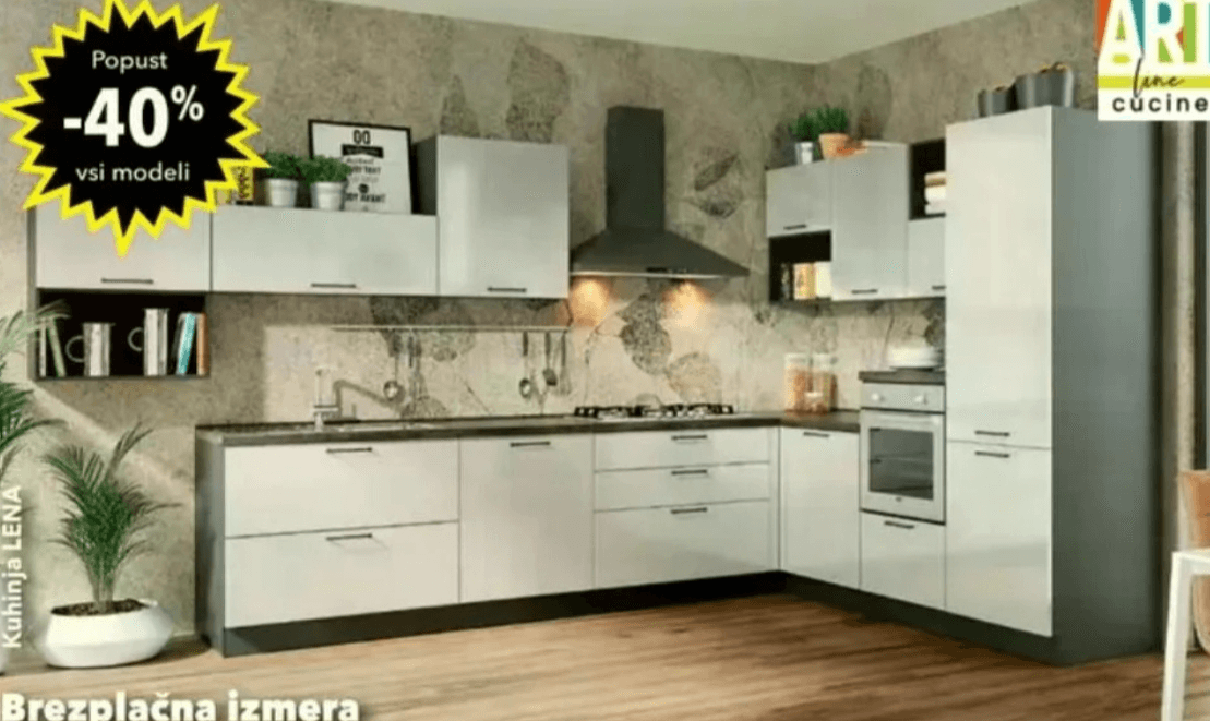Kuhinja LENA ART Cucine Akcija v trgovini Harvey Norman