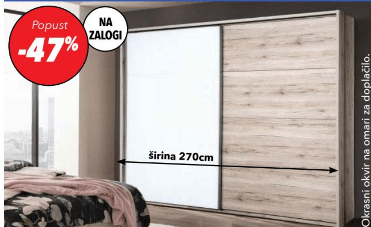 Omara SYDNEY 270x210x60cm - Akcija v trgovini Harvey Norman