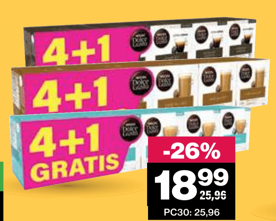 Kava Nescafe Dolce Gusto 5 x 160 g, 5 x 187,2 g, 5 x 112 g Akcija v trgovini Mercator