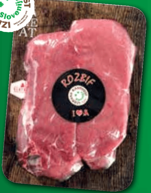 Rozbif zrezki IK 600 g Mesarsvo Blatnik Akcija v trgovini Spar