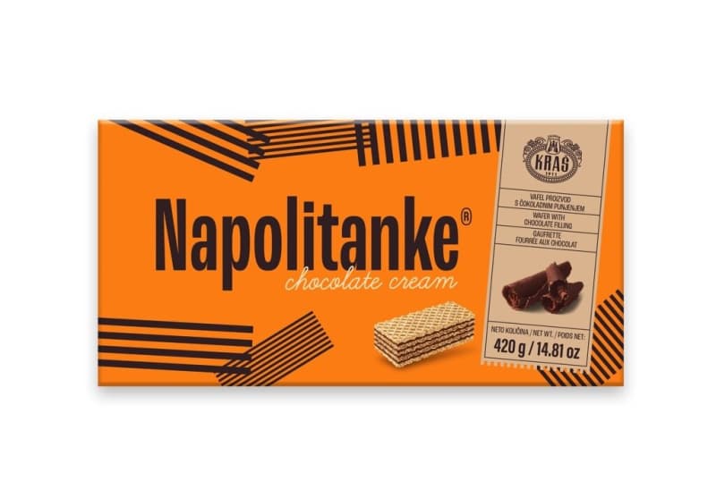 Kraš Napolitanke 420 g Akcija v trgovini Spar