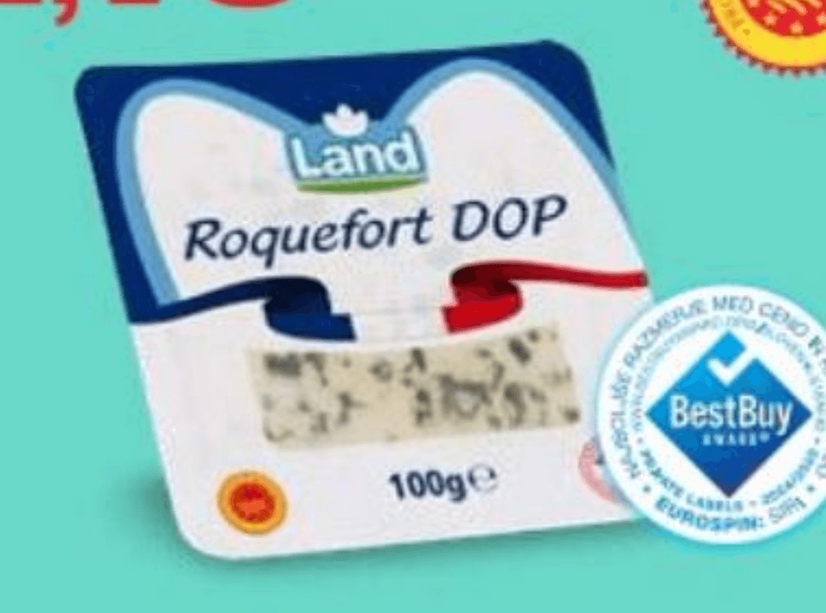 Land Roquefort DOP 100 g Akcija v trgovini Eurospin