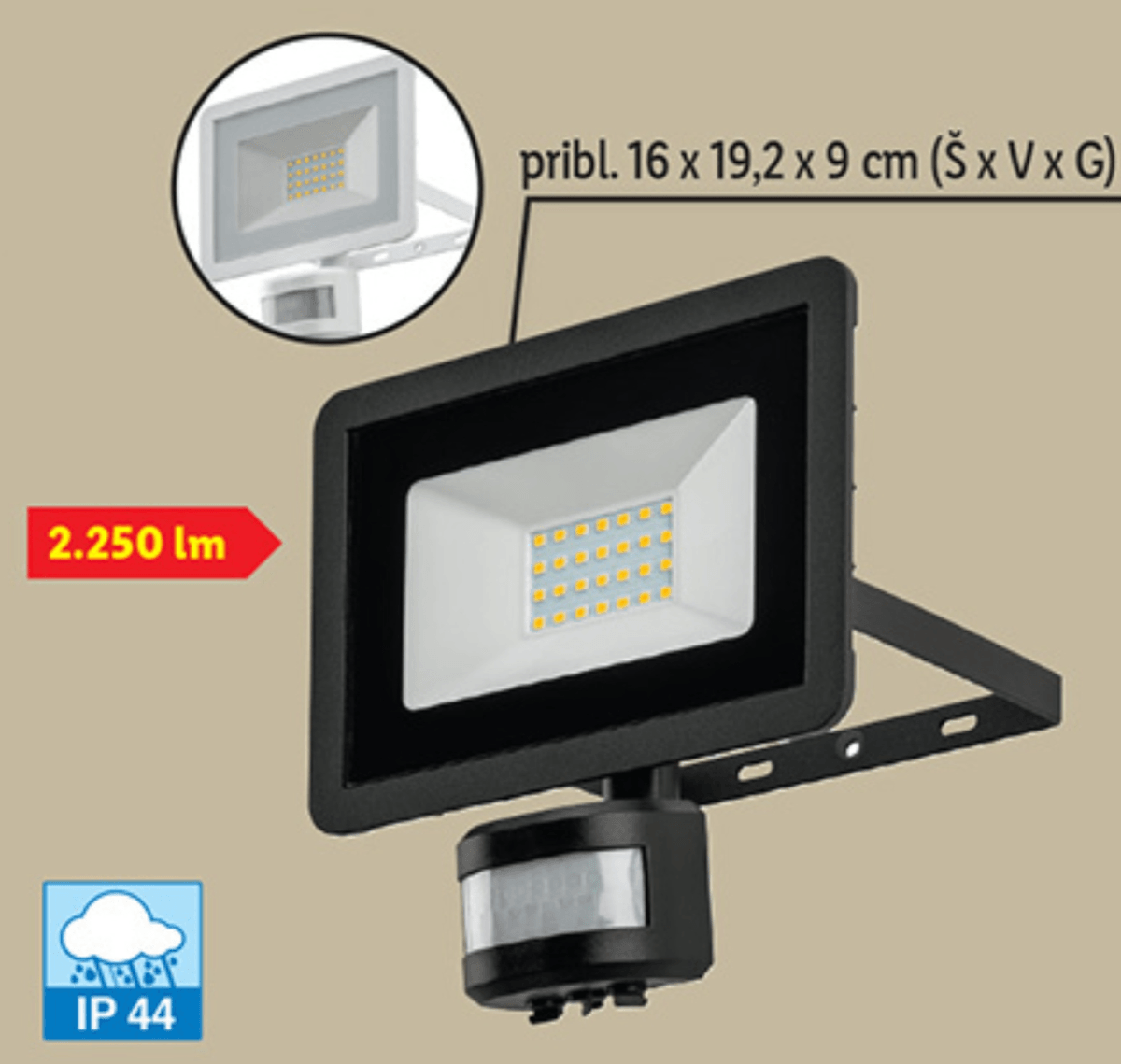 Livarno zunanji LED-reflektor Akcija v trgovini Lidl