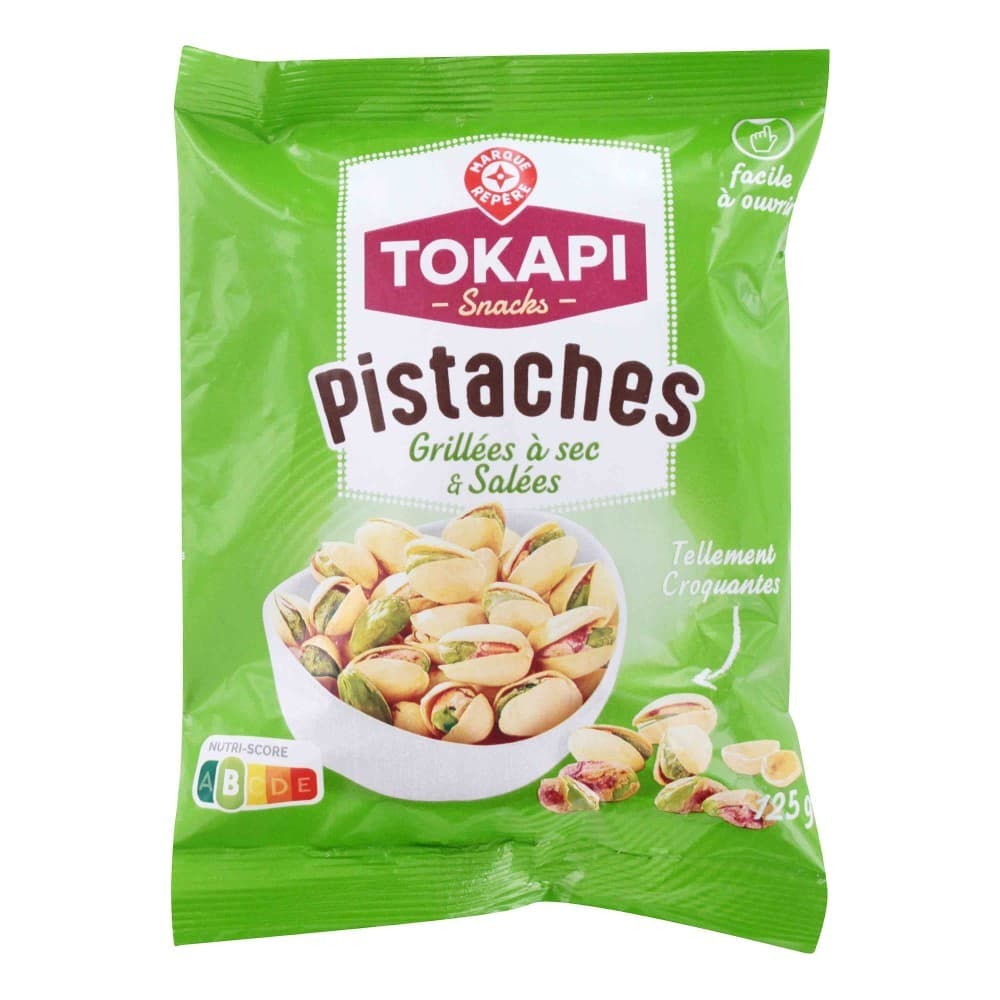Pražene soljene pistacije Tokapi 125 g Akcija v trgovini E.Leclerc