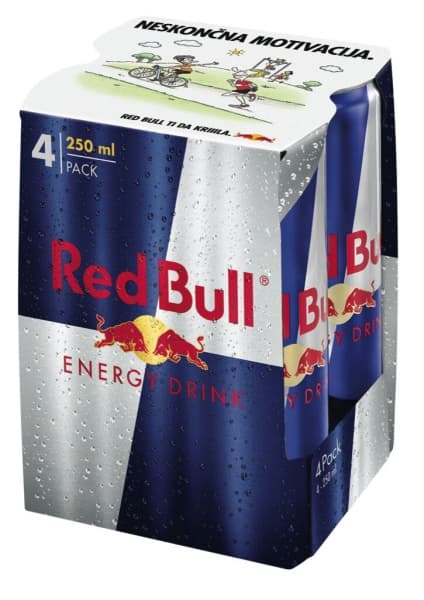 Red Bull Energijska pijača 4 x 0,25 l Akcija v trgovini Lidl