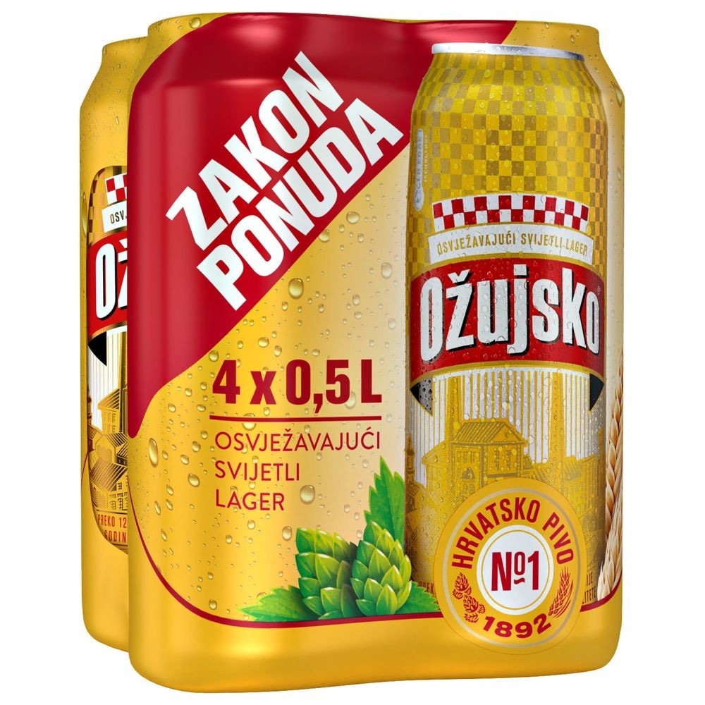 Ožujško pivo Ploč.; 0,5 L - Akcija v trgovini Jager