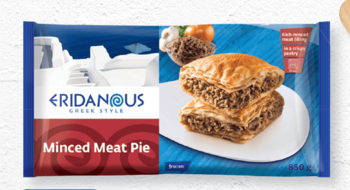 Eridanous kmečka pita na grški način 850 g Akcija v trgovini Lidl