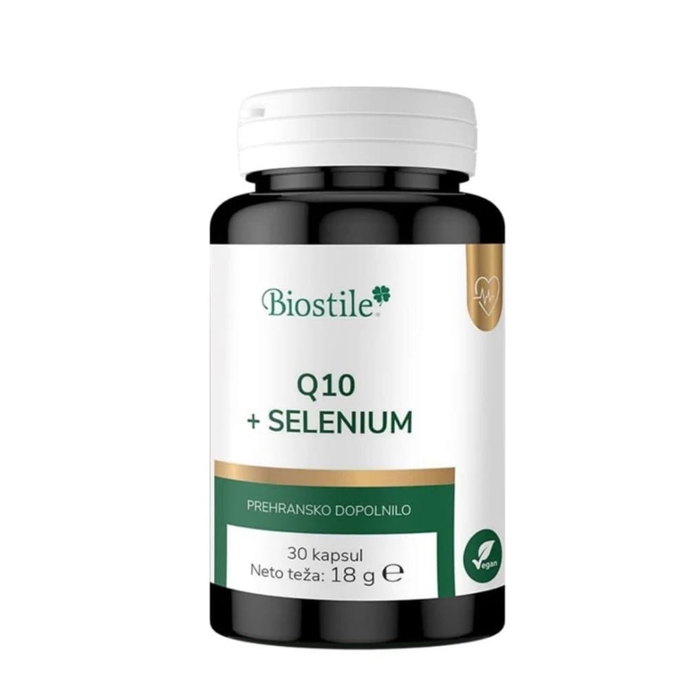 Prehransko dopolnilo Q10 + selen 30 kapsul Biostile Akcija v trgovini E.Leclerc