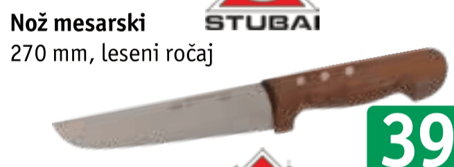 Nož mesarski Stubai Akcija v trgovini Jager