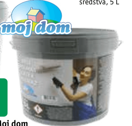 Moj dom Beli polmat Latex premaz 5 L - Akcija v trgovini Jager