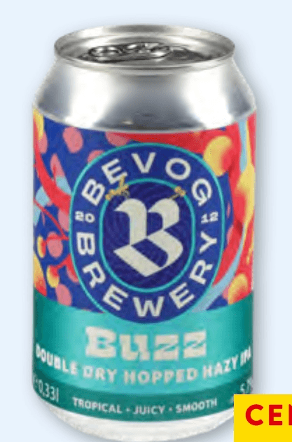 Pivo Buzz Hazy IPA 0,33 l Bevog - Akcija v trgovini Spar