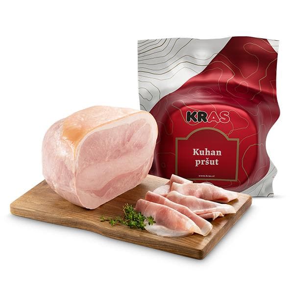 Kras Kuhan pršut Akcija v trgovini Tuš