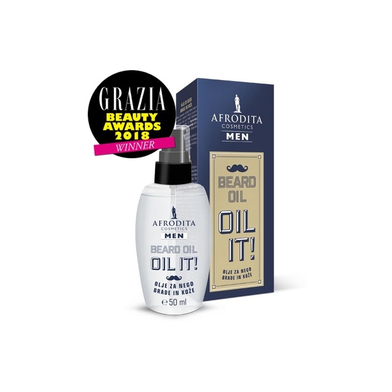 Afrodita Men Oil it! olje za nego brade 50 ml Akcija v trgovini Tuš