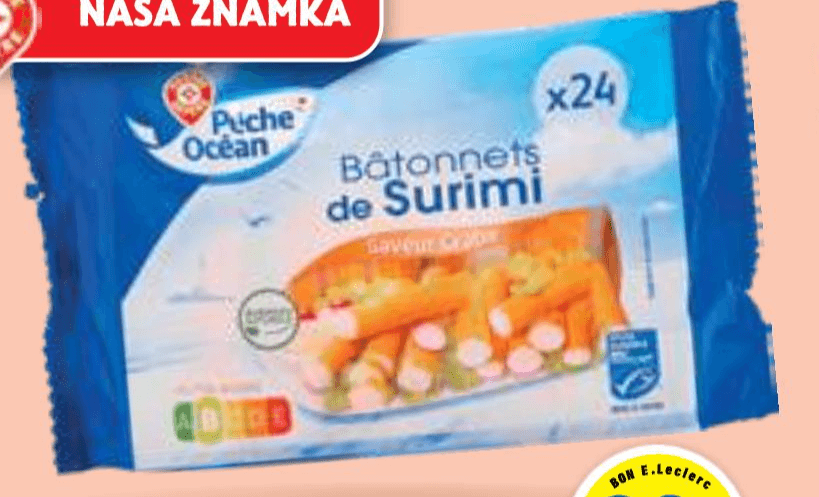 Surimi palčke 400 g Akcija v trgovini E.Leclerc