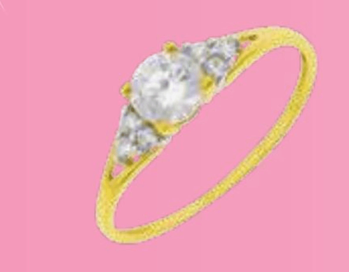 Prstan s cirkonijevimi oksidi - Akcija v trgovini E.Leclerc