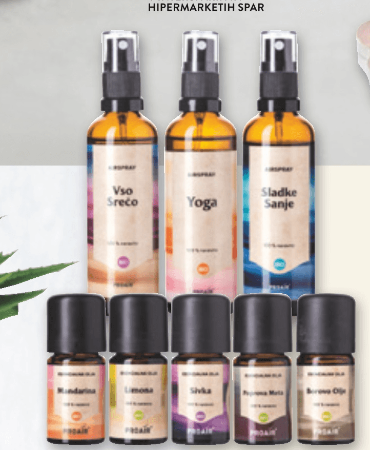 Eterična olja Proair in dišave za prostor - Akcija v trgovini Spar