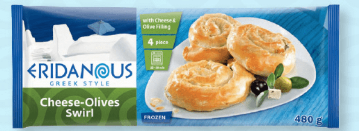 Eridanous Polnjeni polžki iz testa 480 g - Akcija v trgovini Lidl