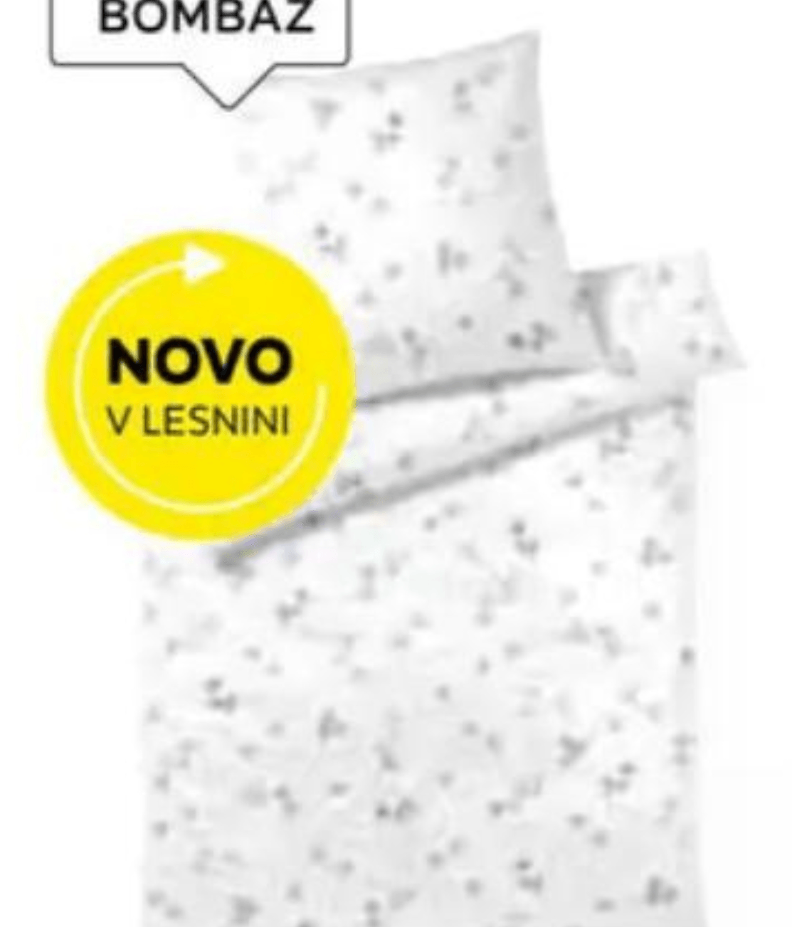 Posteljnina „COTTON FLOWER" 60 X 80/140 X 200 cm elegante - Akcija v trgovini Lesnina