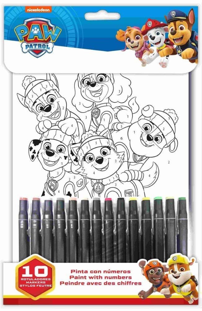 Komplet za slikanje po številkah Paw Patrol Akcija v trgovini Pepco