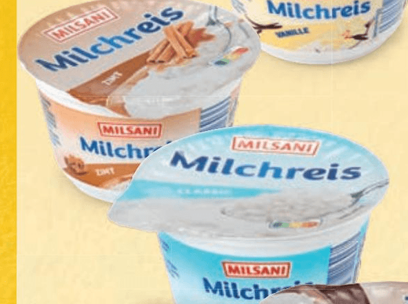 Milsani mlečni riž 200 g Akcija v trgovini Hofer