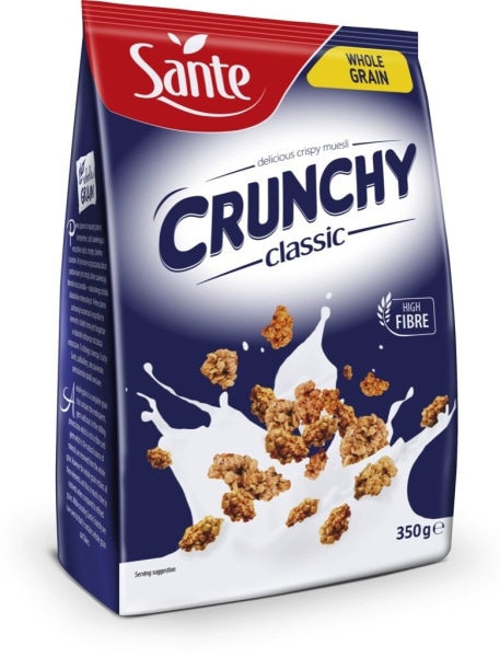 Muesli Crunchy Santé 350 g - Akcija v trgovini Mercator