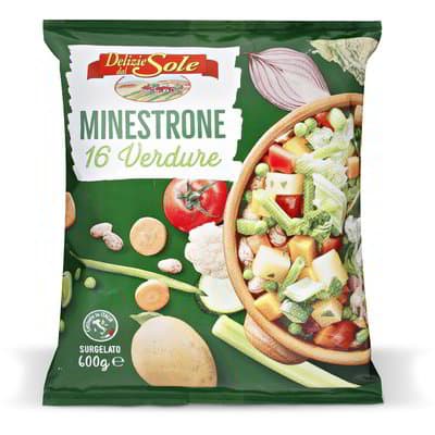 Mešanica 16 vrst zelenjave za minestro 600 g Akcija v trgovini Eurospin