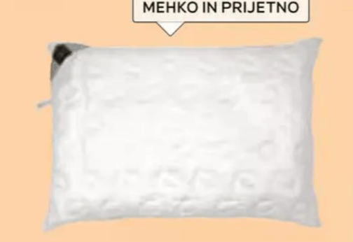Vzglavnik Belair 60 x 80 cm, 650 g Akcija v trgovini Lesnina