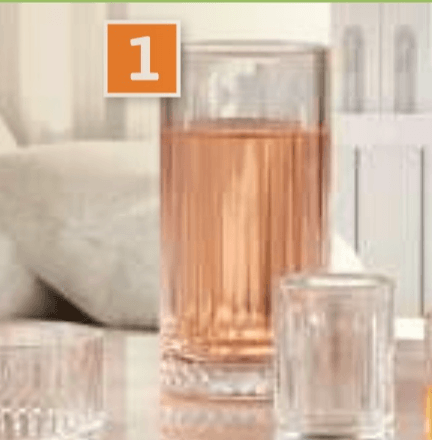 Set kozarcev za sok 4/1 - Akcija v trgovini E.Leclerc