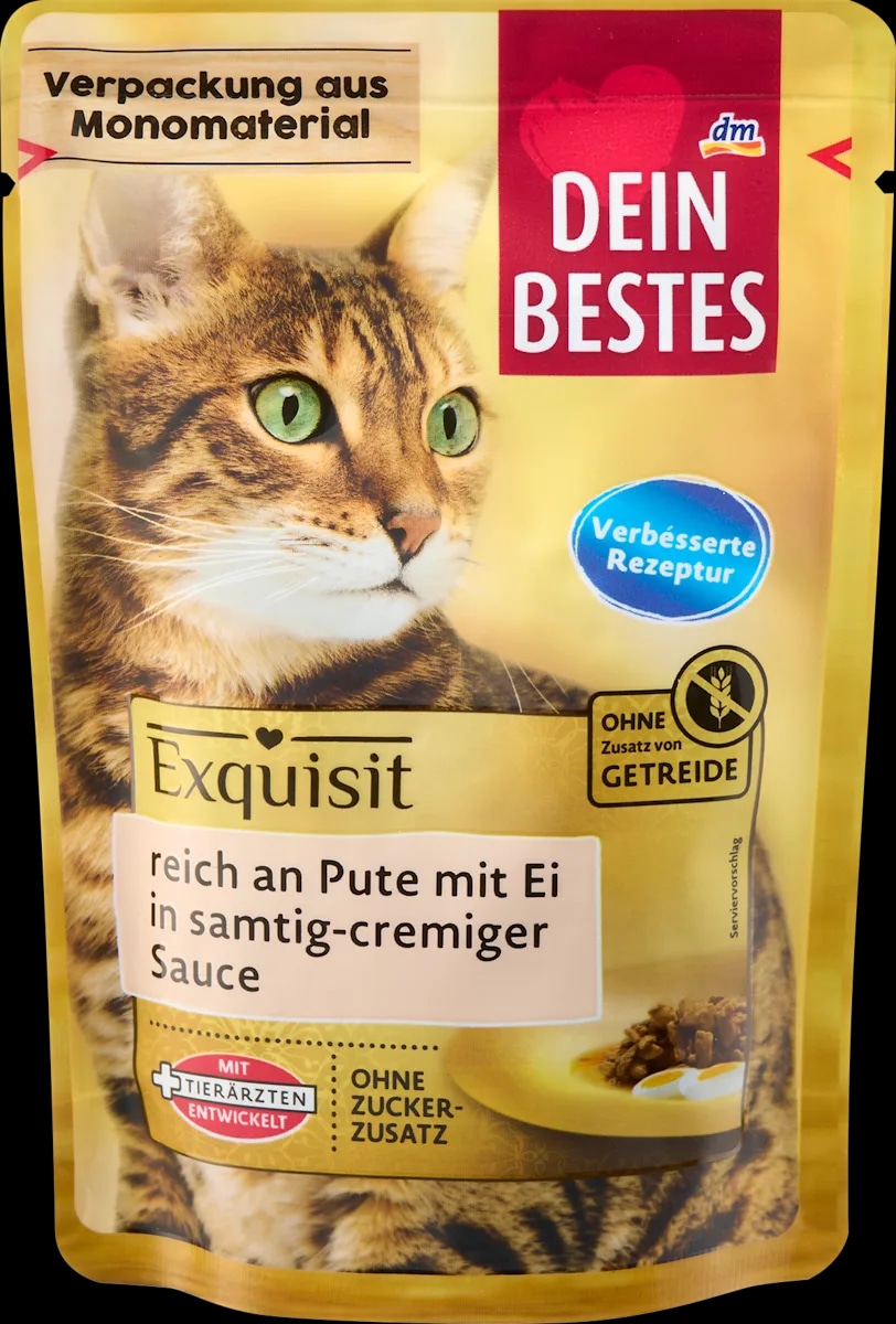 DEIN BESTES Exquisit popolna hrana za odrasle mačke 85 g - Akcija v trgovini Dm
