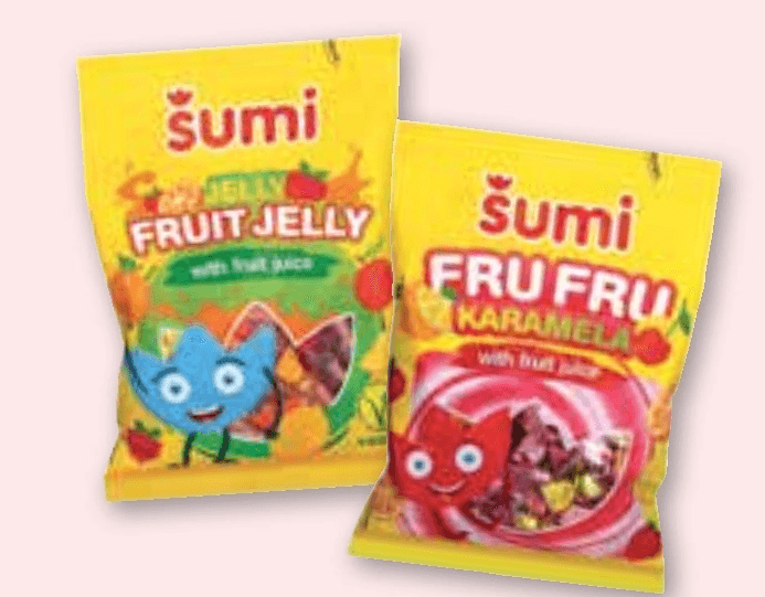 Šumi Bonboni Žele ali Karamele Fru Fru 400 g - Akcija v trgovini Spar