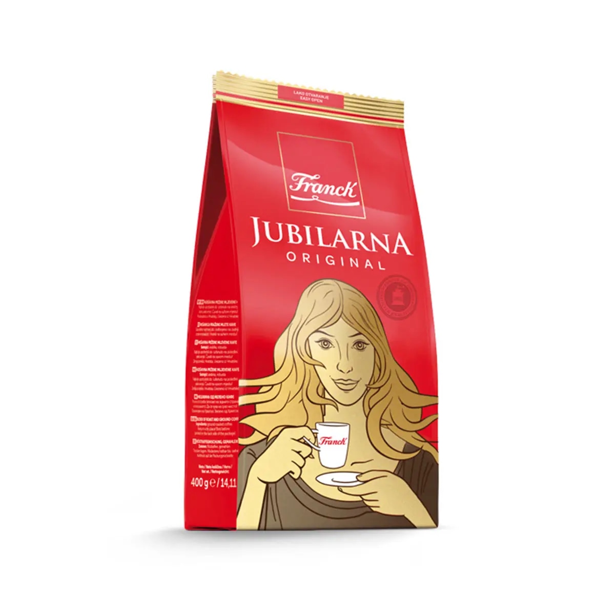 Mleta kava Jubilarna Franck 100 g - Akcija v trgovini E.Leclerc