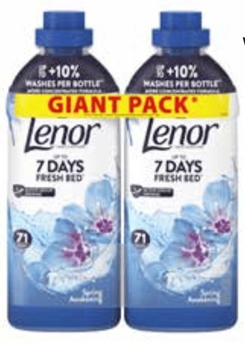 Lenor Mehčalec 2 x 59 pranj ali 2 x 71 pranj Akcija v trgovini Jager