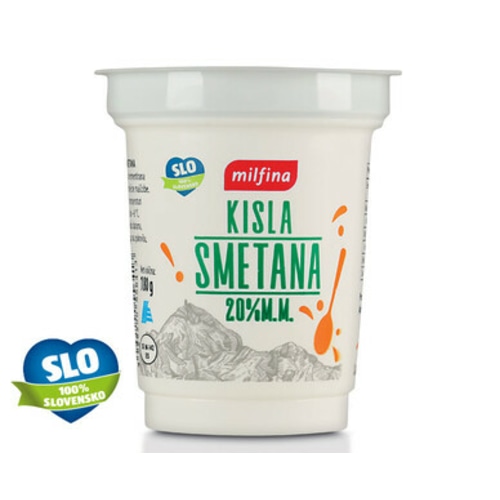 Kisla smetana 180 g MILFINA - Akcija v trgovini Hofer