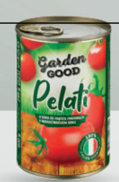 Paradižnikovi pelati Garden Good Mercator 400 g Akcija v trgovini Mercator