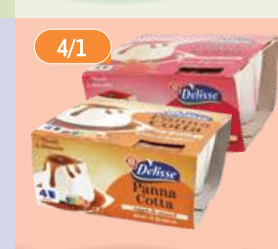 Panna Cotta Delisse 360 g - Akcija v trgovini E.Leclerc