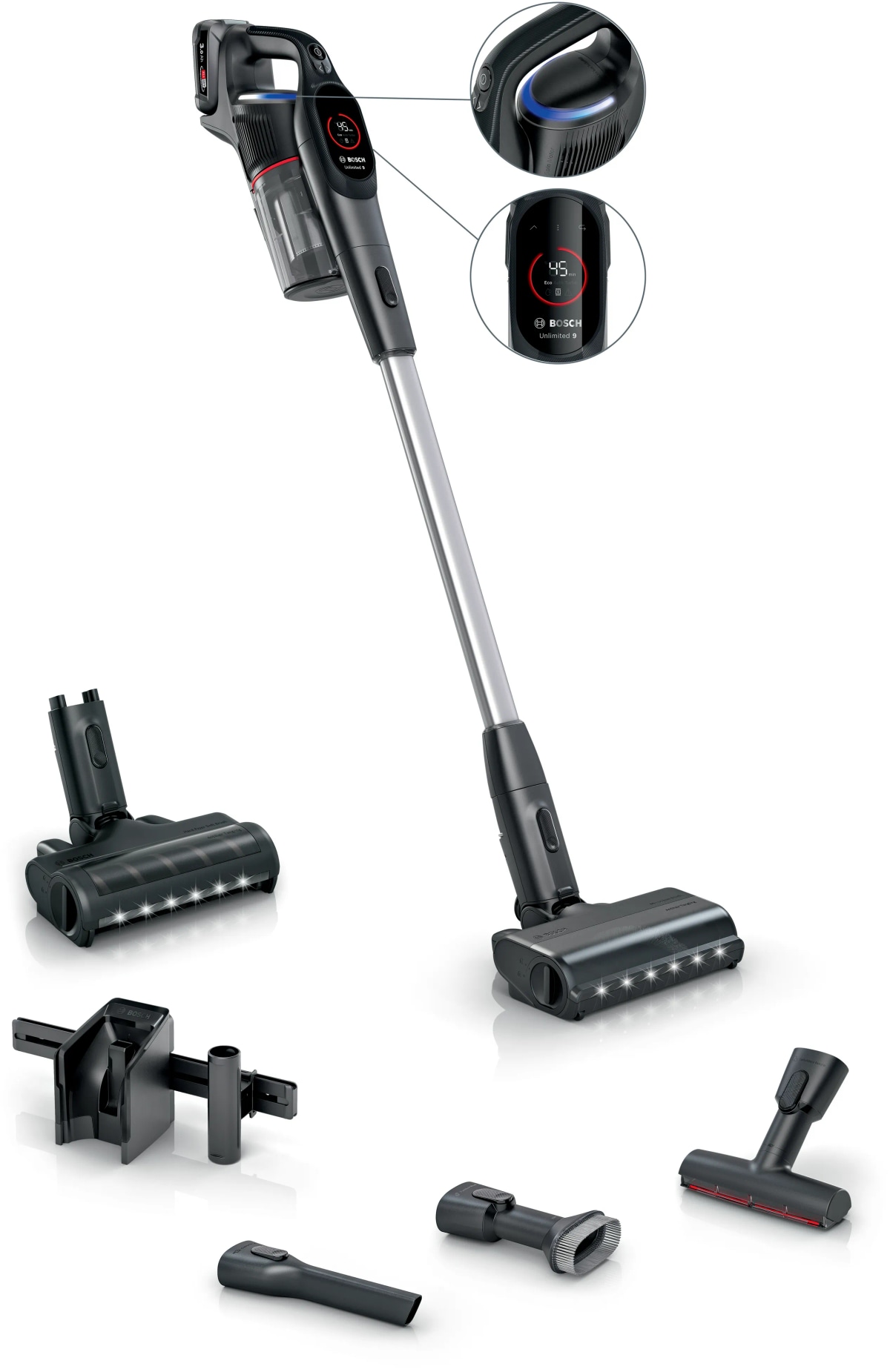 Baterijski sesalnik Bosch Unlimited 9 BSS931BHF Akcija v trgovini Harvey Norman