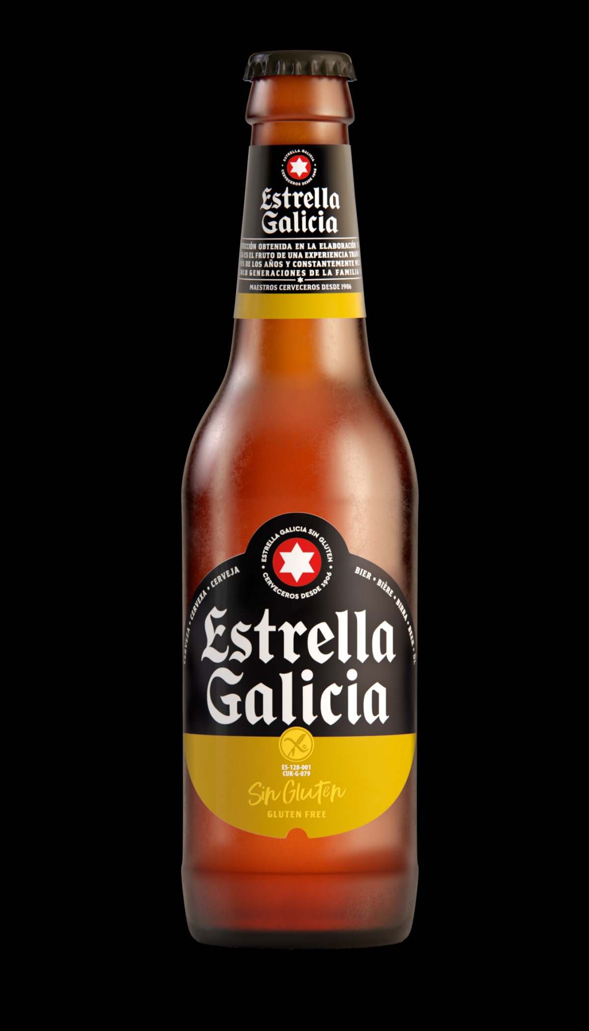 Svetlo pivo Estrella Galicia Especial 0,5 l - Akcija v trgovini E.Leclerc